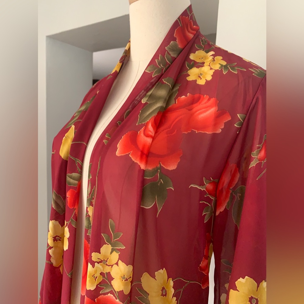 Romeo + Juliet Couture Long Fringed Kimono - Picture 4 of 8